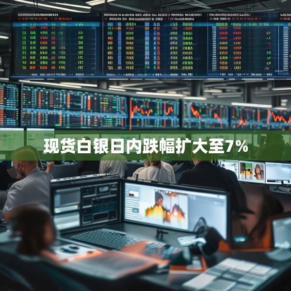 现货白银日内跌幅扩大至7%