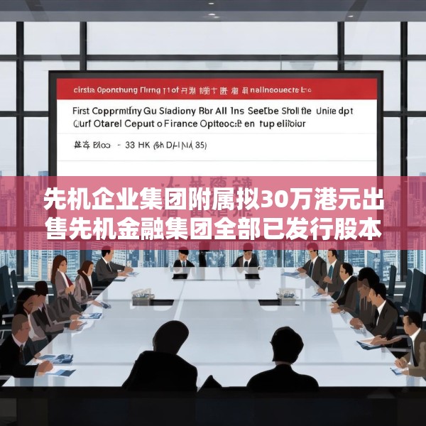 先机企业集团附属拟30万港元出售先机金融集团全部已发行股本