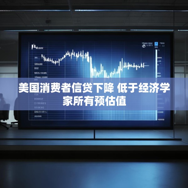 美国消费者信贷下降 低于经济学家所有预估值
