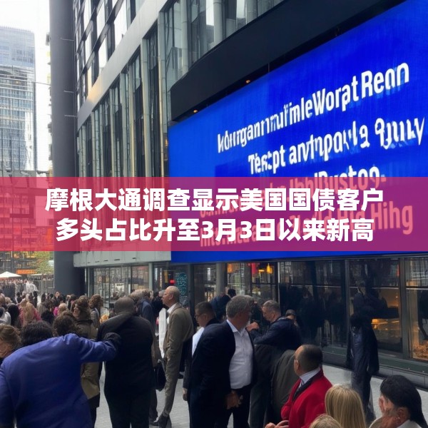 摩根大通调查显示美国国债客户多头占比升至3月3日以来新高