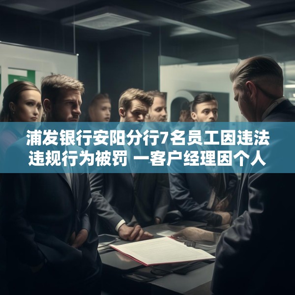 浦发银行安阳分行7名员工因违法违规行为被罚 一客户经理因个人消费贷款管理不到位被禁业5年