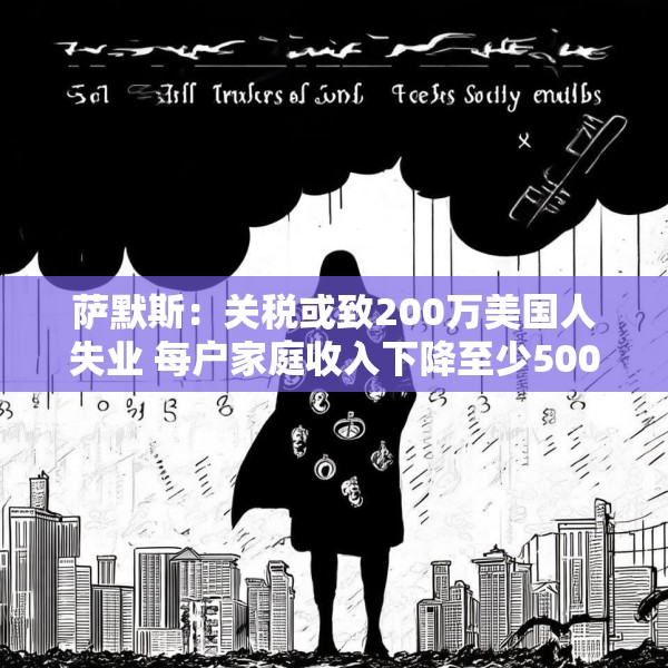 萨默斯：关税或致200万美国人失业 每户家庭收入下降至少5000美元