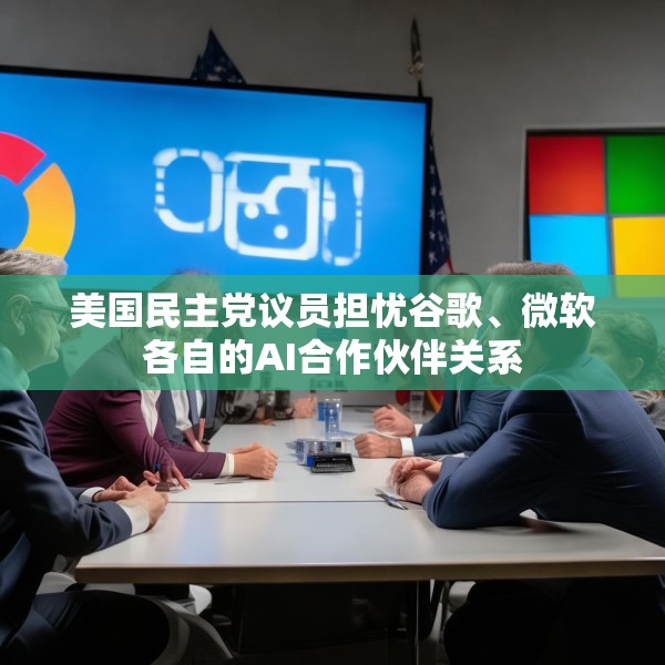 美国民主党议员担忧谷歌、微软各自的AI合作伙伴关系