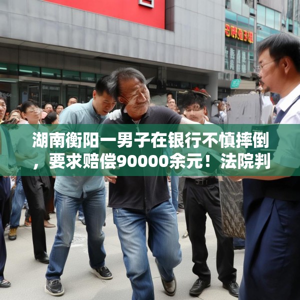 湖南衡阳一男子在银行不慎摔倒，要求赔偿90000余元！法院判了
