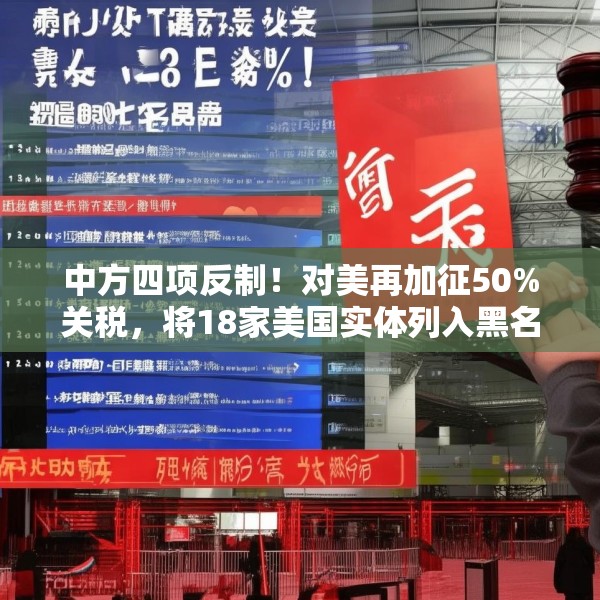 中方四项反制！对美再加征50%关税，将18家美国实体列入黑名单