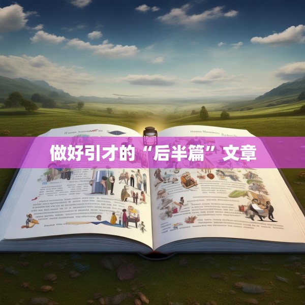 做好引才的“后半篇”文章
