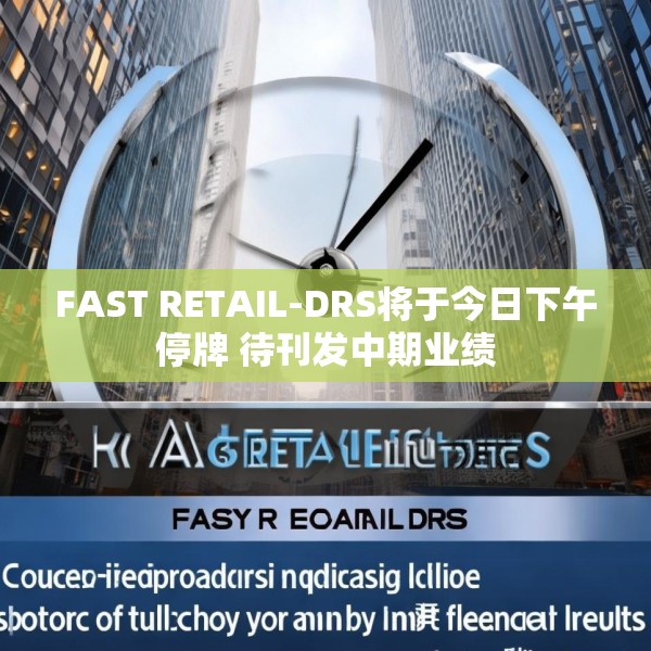 FAST RETAIL-DRS将于今日下午停牌 待刊发中期业绩