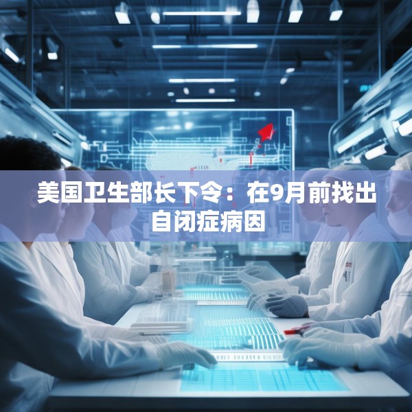 美国卫生部长下令：在9月前找出自闭症病因