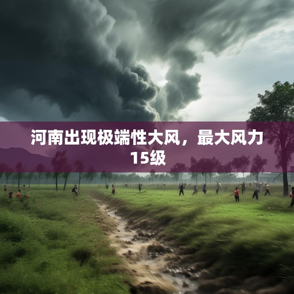 河南出现极端性大风，最大风力15级