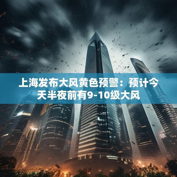 上海发布大风黄色预警：预计今天半夜前有9-10级大风