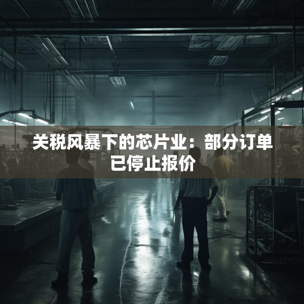 关税风暴下的芯片业：部分订单已停止报价