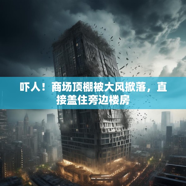 吓人！商场顶棚被大风掀落，直接盖住旁边楼房