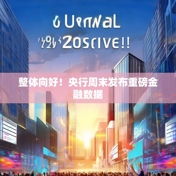 整体向好！央行周末发布重磅金融数据
