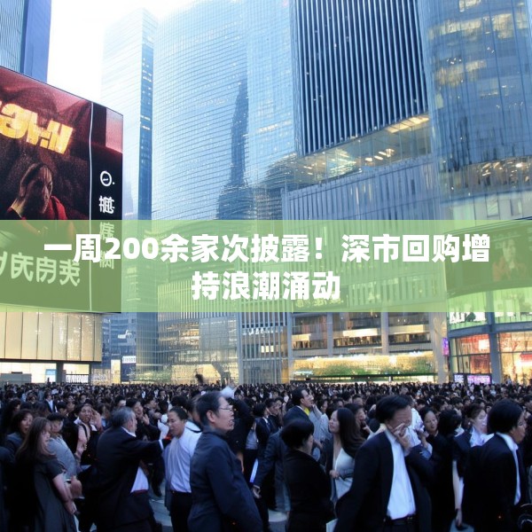 一周200余家次披露！深市回购增持浪潮涌动