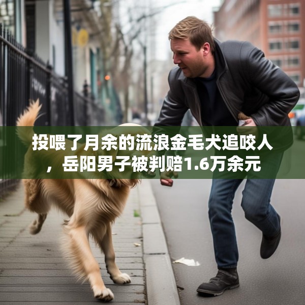 投喂了月余的流浪金毛犬追咬人，岳阳男子被判赔1.6万余元