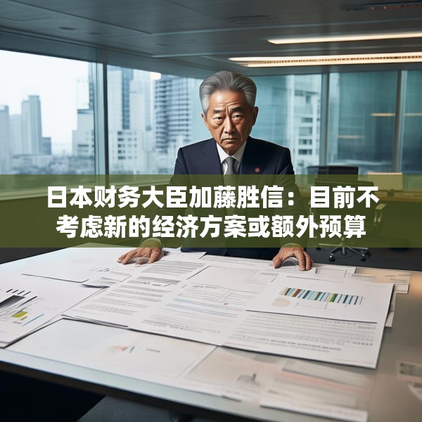 日本财务大臣加藤胜信：目前不考虑新的经济方案或额外预算