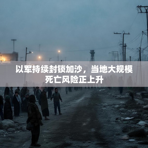 以军持续封锁加沙，当地大规模死亡风险正上升