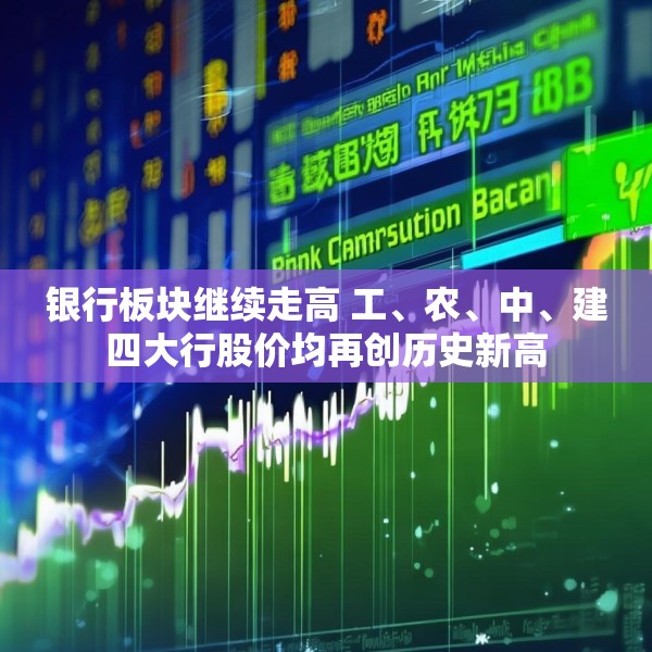 银行板块继续走高 工、农、中、建四大行股价均再创历史新高
