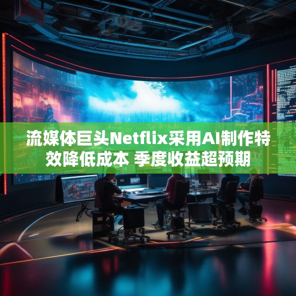 流媒体巨头Netflix采用AI制作特效降低成本 季度收益超预期