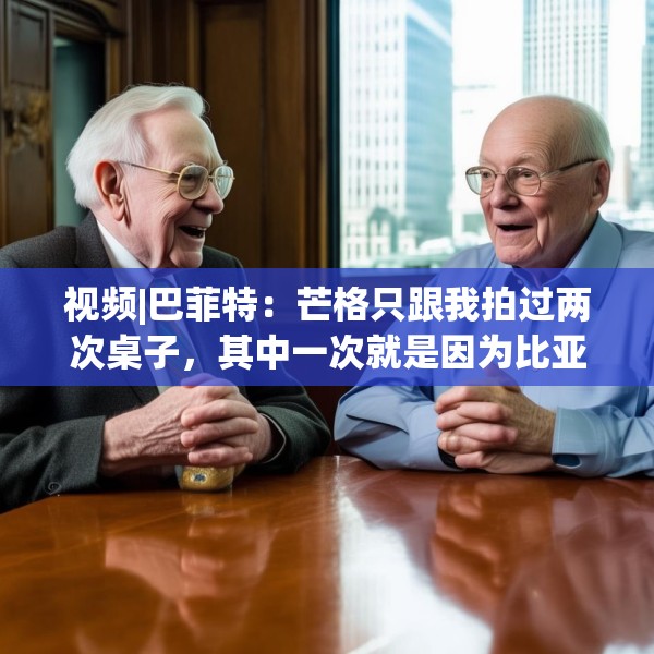 视频|巴菲特：芒格只跟我拍过两次桌子，其中一次就是因为比亚迪。