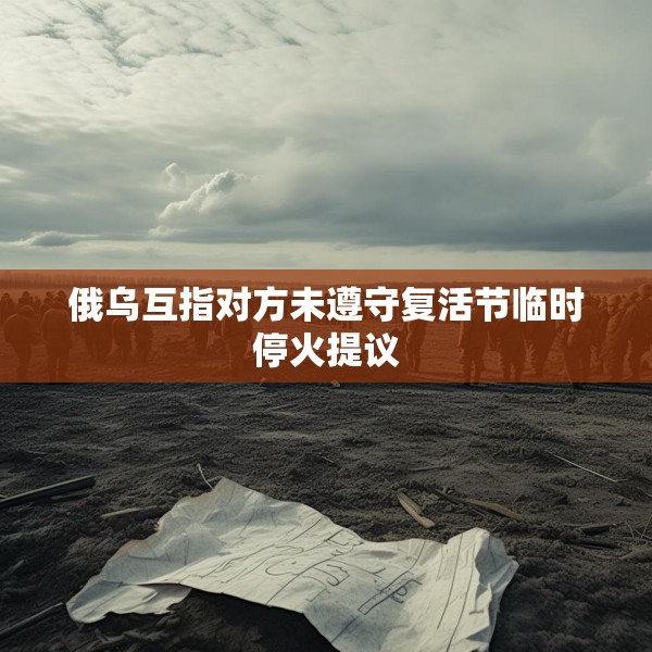 俄乌互指对方未遵守复活节临时停火提议