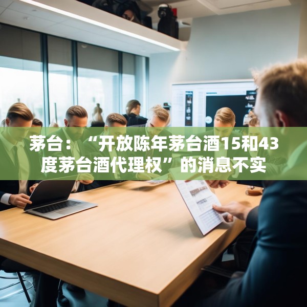 茅台：“开放陈年茅台酒15和43度茅台酒代理权”的消息不实