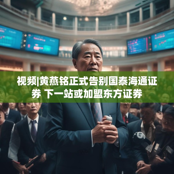 视频|黄燕铭正式告别国泰海通证券 下一站或加盟东方证券