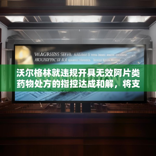 沃尔格林就违规开具无效阿片类药物处方的指控达成和解，将支付 3 亿美元