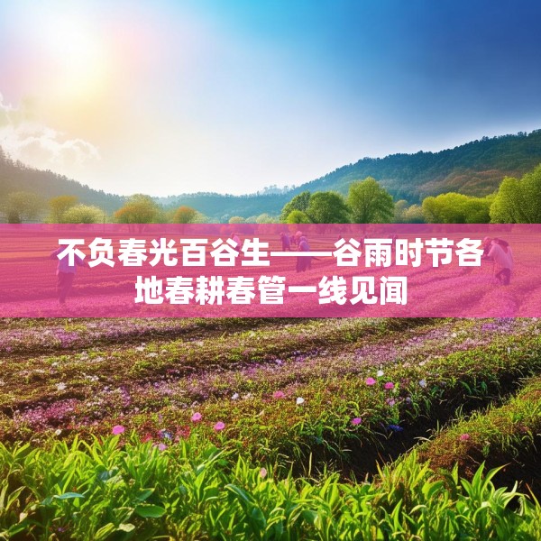 不负春光百谷生——谷雨时节各地春耕春管一线见闻