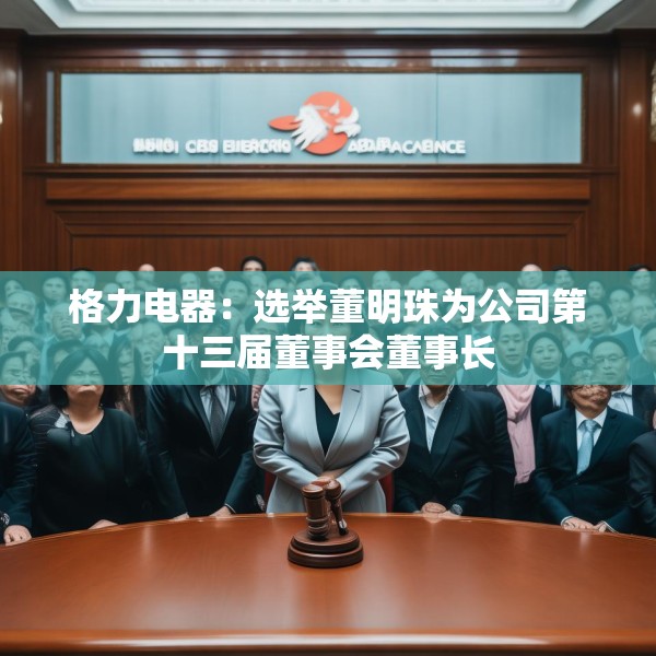 格力电器：选举董明珠为公司第十三届董事会董事长