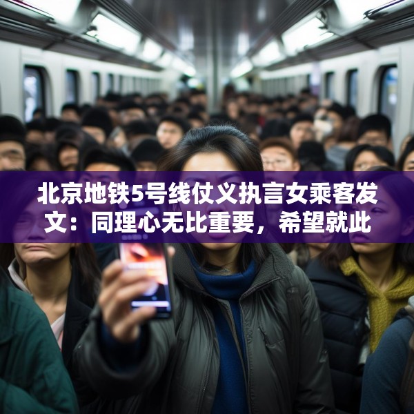 北京地铁5号线仗义执言女乘客发文：同理心无比重要，希望就此平息