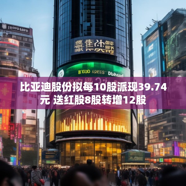 比亚迪股份拟每10股派现39.74元 送红股8股转增12股