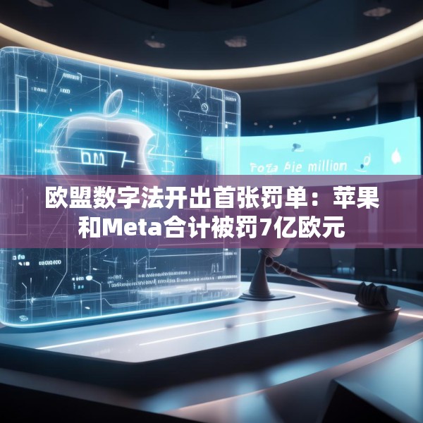 欧盟数字法开出首张罚单：苹果和Meta合计被罚7亿欧元