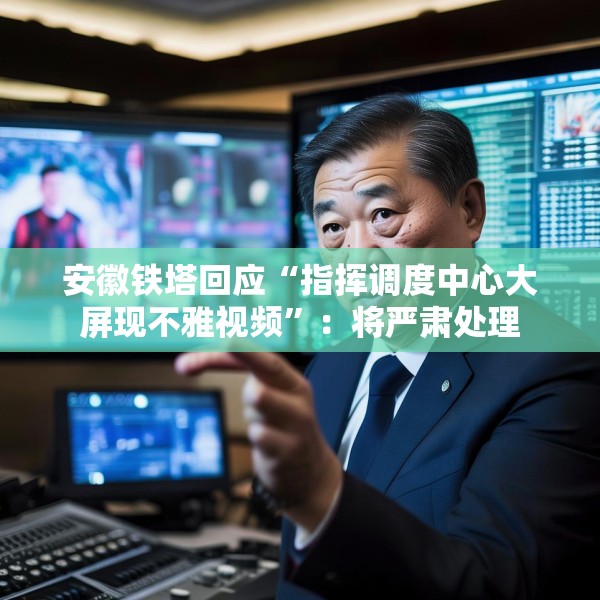 安徽铁塔回应“指挥调度中心大屏现不雅视频”：将严肃处理