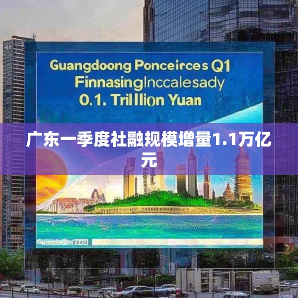 广东一季度社融规模增量1.1万亿元
