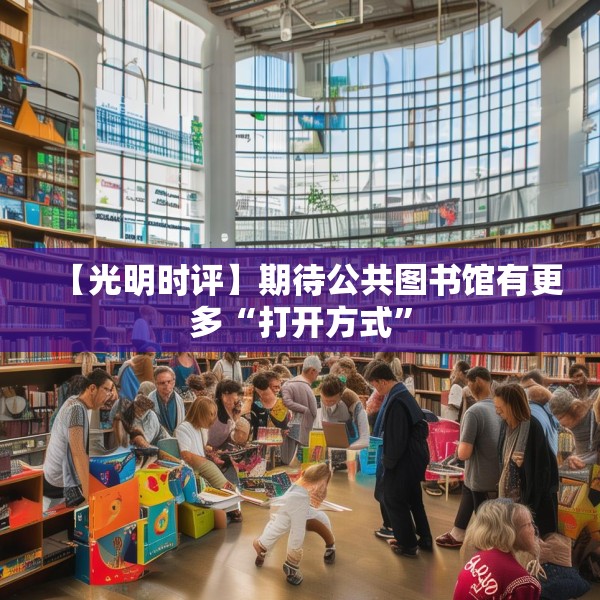 【光明时评】期待公共图书馆有更多“打开方式”