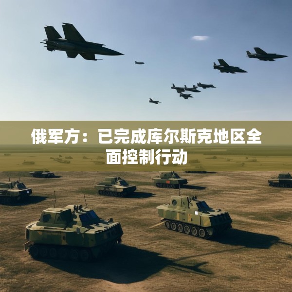 俄军方：已完成库尔斯克地区全面控制行动