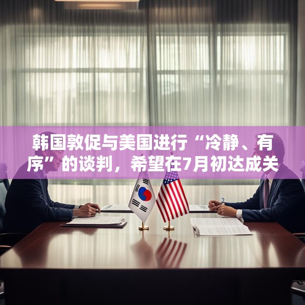 韩国敦促与美国进行“冷静、有序”的谈判，希望在7月初达成关税协议