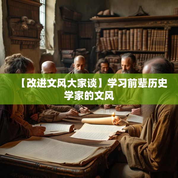【改进文风大家谈】学习前辈历史学家的文风
