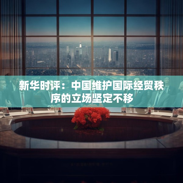 新华时评：中国维护国际经贸秩序的立场坚定不移