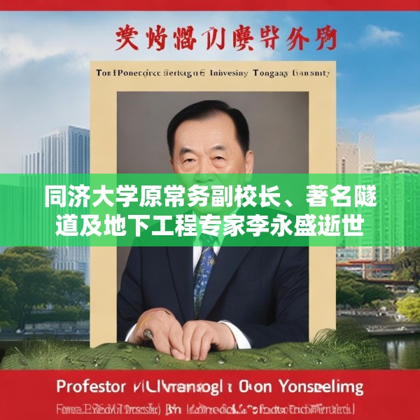 同济大学原常务副校长、著名隧道及地下工程专家李永盛逝世
