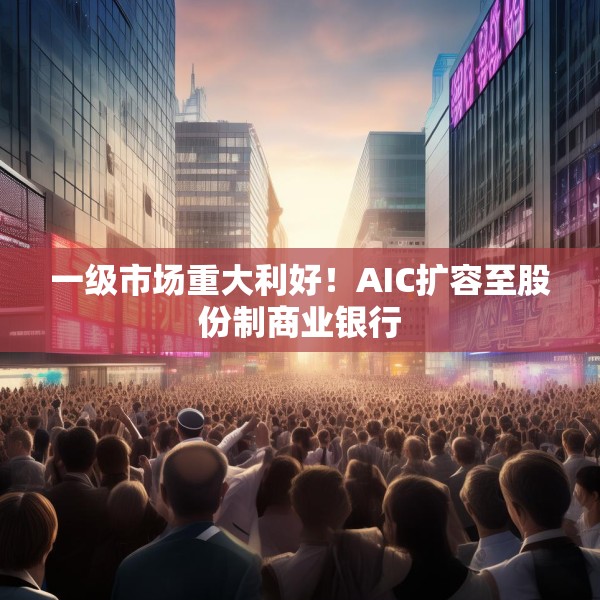 一级市场重大利好！AIC扩容至股份制商业银行