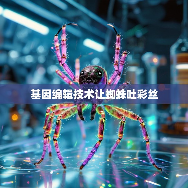基因编辑技术让蜘蛛吐彩丝