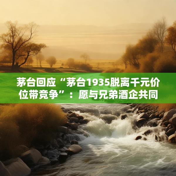茅台回应“茅台1935脱离千元价位带竞争”：愿与兄弟酒企共同培育理性消费生态