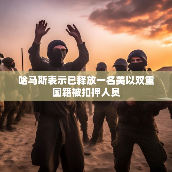 哈马斯表示已释放一名美以双重国籍被扣押人员