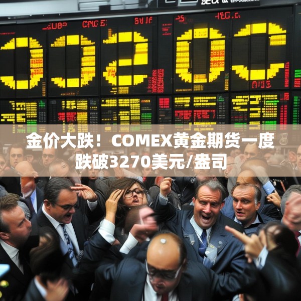 金价大跌！COMEX黄金期货一度跌破3270美元/盎司