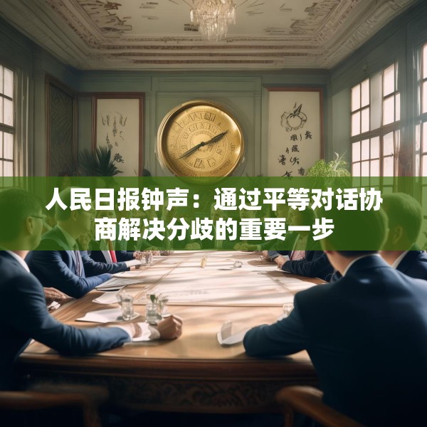 人民日报钟声：通过平等对话协商解决分歧的重要一步