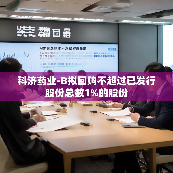 科济药业-B拟回购不超过已发行股份总数1%的股份