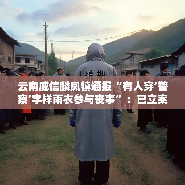 云南威信麟凤镇通报“有人穿‘警察’字样雨衣参与丧事”：已立案查处