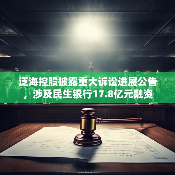 泛海控股披露重大诉讼进展公告，涉及民生银行17.8亿元融资